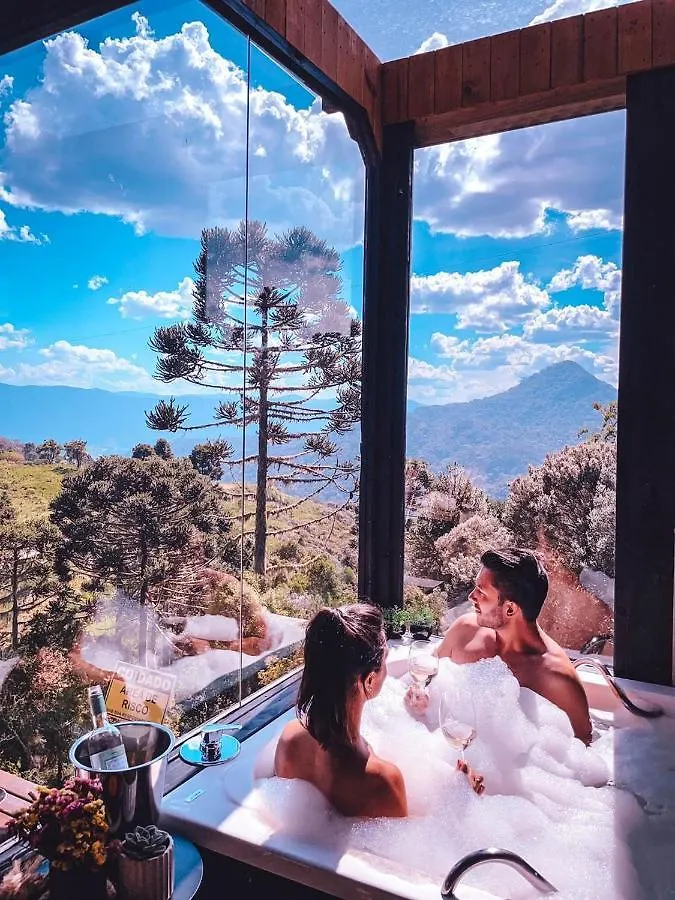 Stone Hill Cabin- Cabana Com Hidro E Com Uma Vista Espetacular Urubici Brazylia