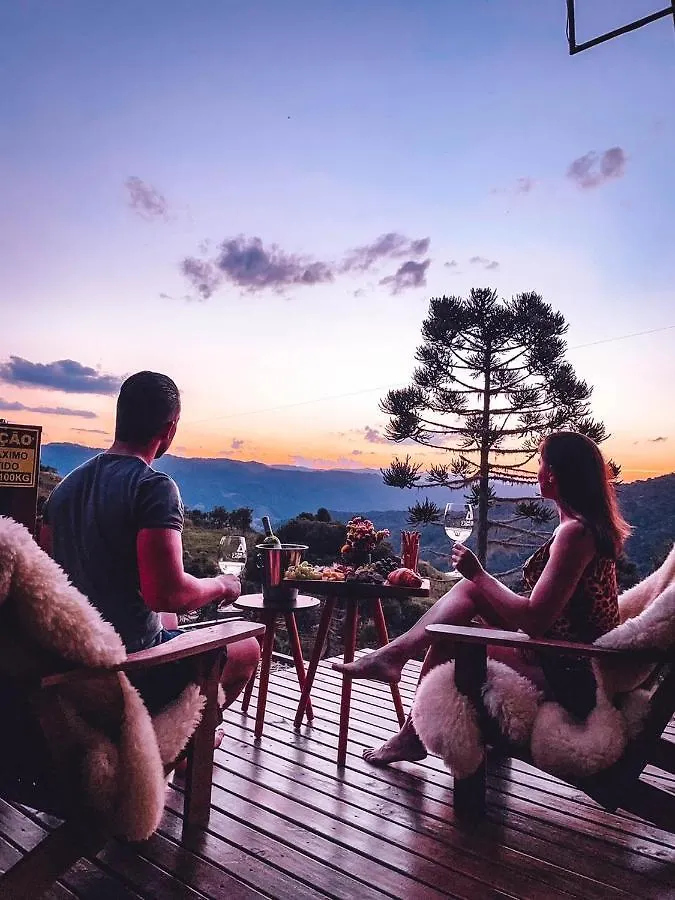 Domek alpejski Stone Hill Cabin- Cabana Com Hidro E Com Uma Vista Espetacular Urubici Brazylia